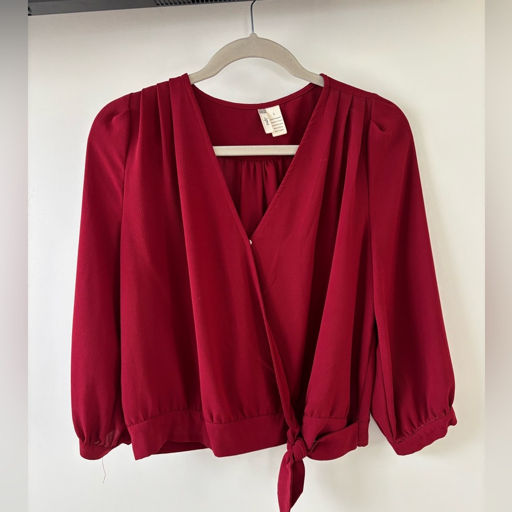 Red blouse